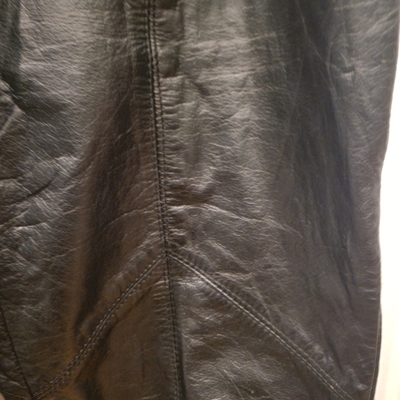VINTAGE CAYENNE LEATHER HIGH RISE PANTS - Picture 5 of 11